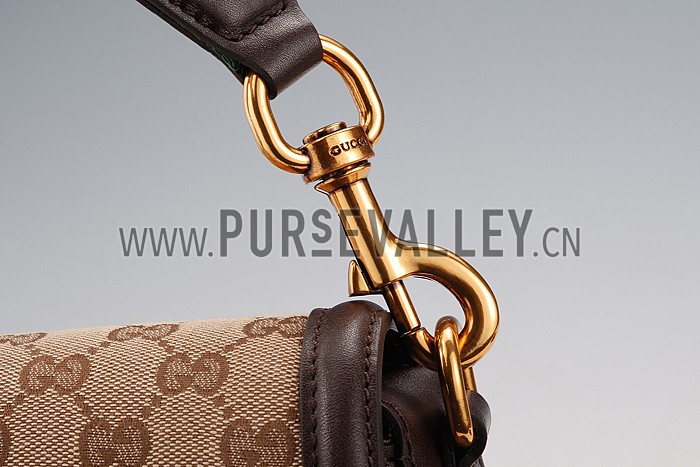 Gucci Lady Web GG Small Canvas Bag Brown
