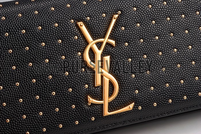 Saint Laurent Classic Monogramme Studded Clutch 608309