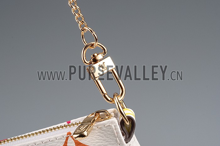 Louis Vuitton Mini Pochette Accessories Evaison White Monogram Canvas