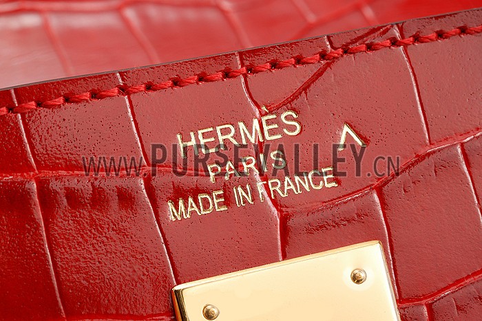 Hermes Birkin 35 Crocodile Red 608063