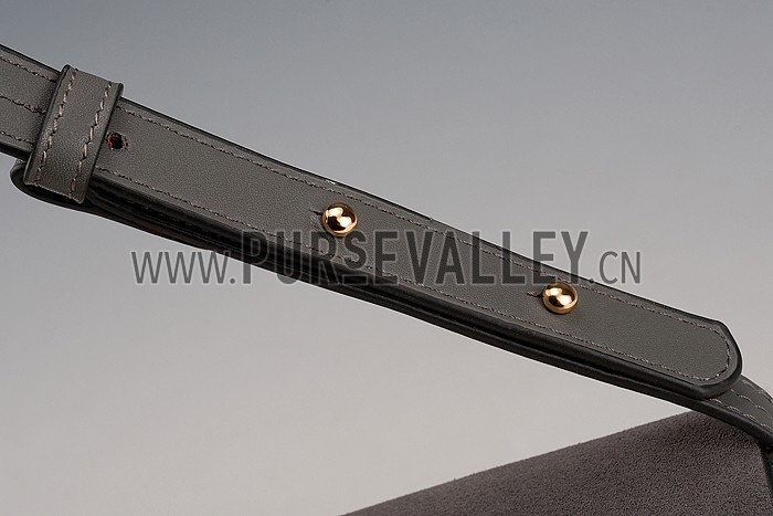 Chloe Faye Small Bag Grey Suede Leather Flap