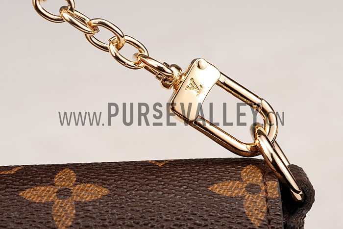 Louis Vuitton Monogram Felicie Chain Wallet Black 18926649