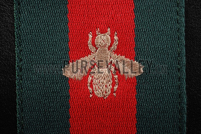 Gucci Bee Detail Black Leather Bag