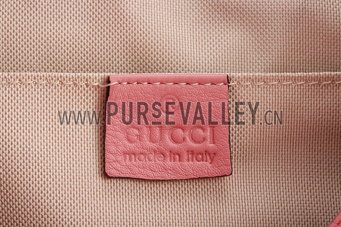 Gucci Bamboo Leather Backpack Pink
