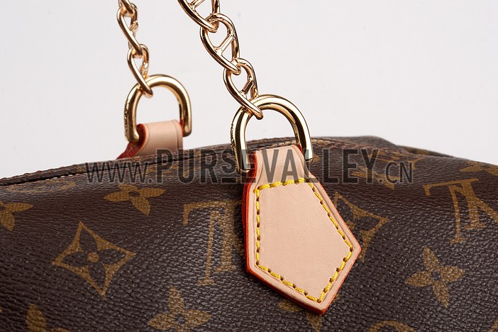 Louis Vuitton Monogram Speedy 30 Bag With Chain Shoulder Strap