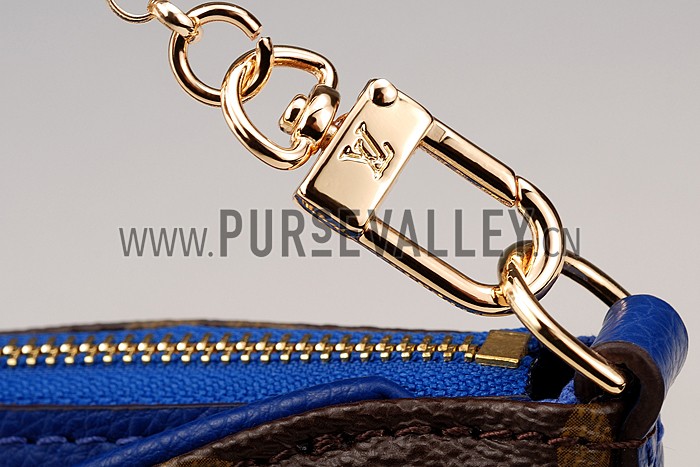 Louis Vuitton Monogram Pallas Clutch Blue 18926642