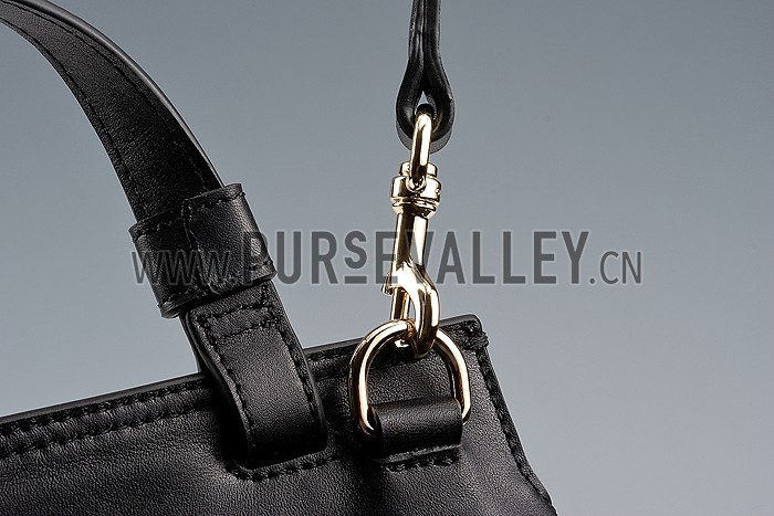 Gucci Bamboo Daily Top Handle Black Bag