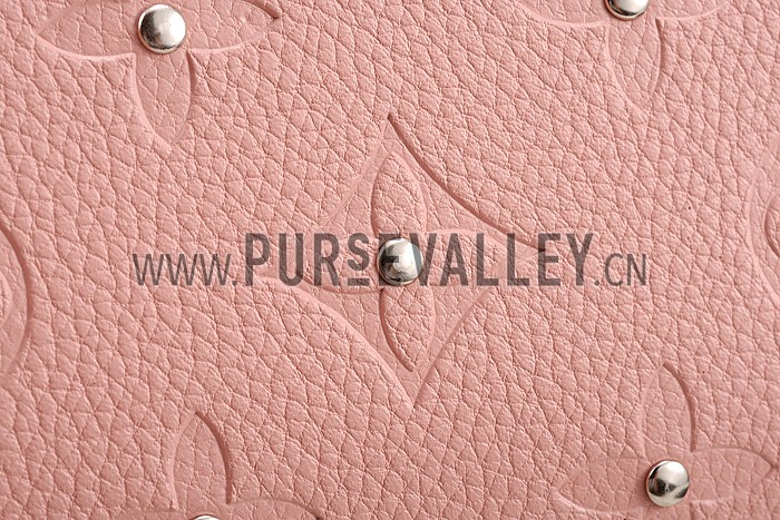 Louis Vuitton Empreinte Zippy Wallet With Studs Light Pink