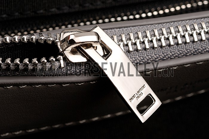 Saint Laurent College Matelasse Large Bag Grey