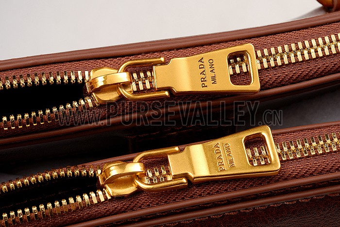 Prada Classic Satchel Brown