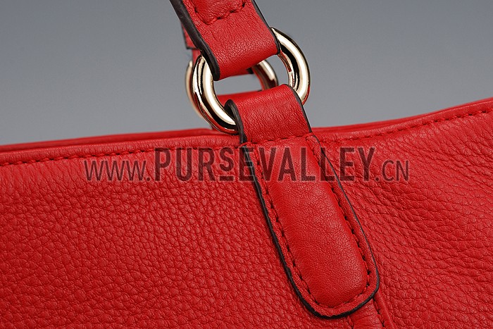 Gucci Soho Top Handle Bag Red