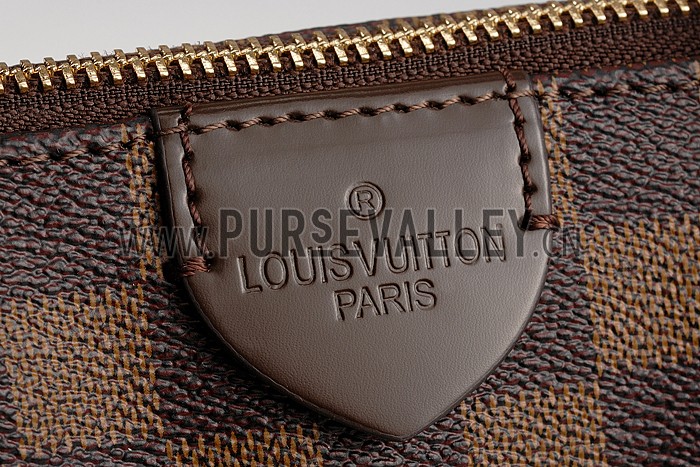 Louis Vuitton Cassa Tote PM Damier Ebene Canvas Red