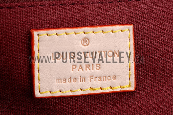 Louis Vuitton Brea Monogram Vernis PM Bag Dark Red