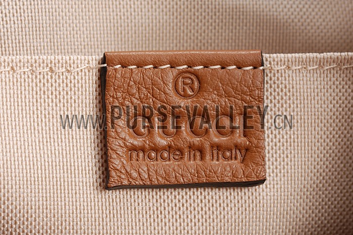 Gucci Bamboo Leather Backpack Brown