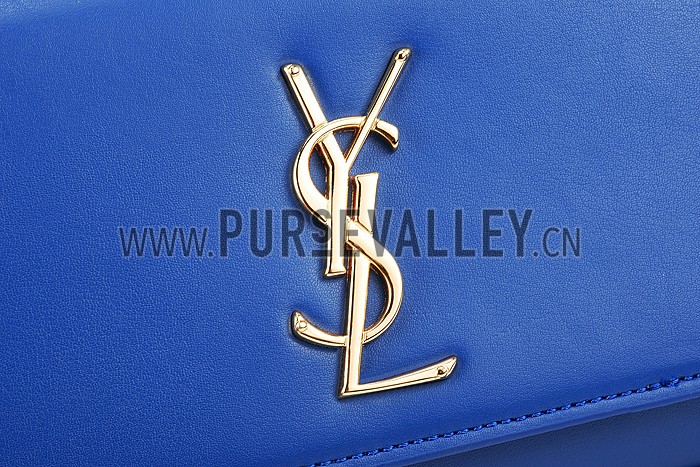 Saint Laurent Classic Monogram Clutch Blue 608322