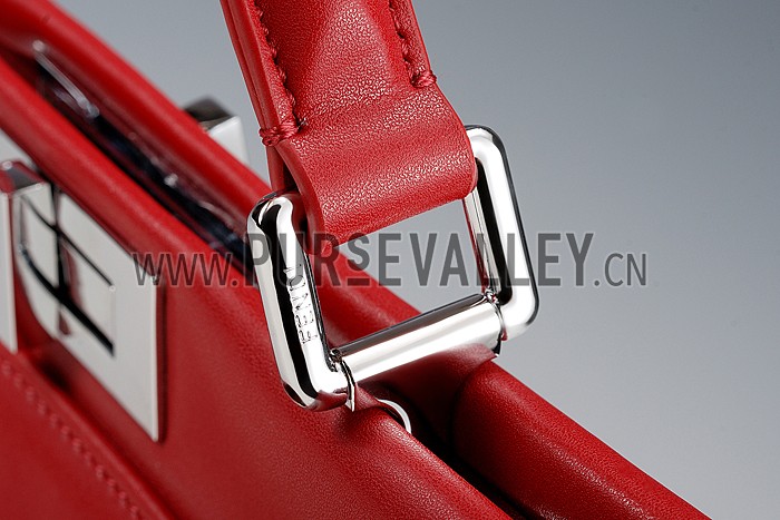 Fendi Peekaboo Medium Red Bag