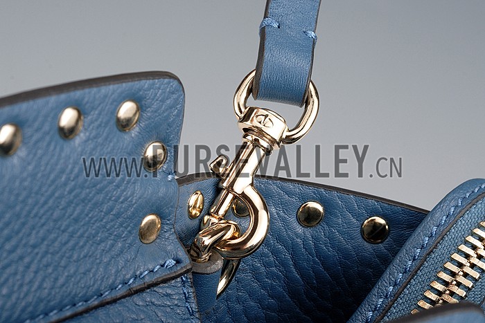 Valentino Viva Valentino Fabric Top Handle Bag Blue