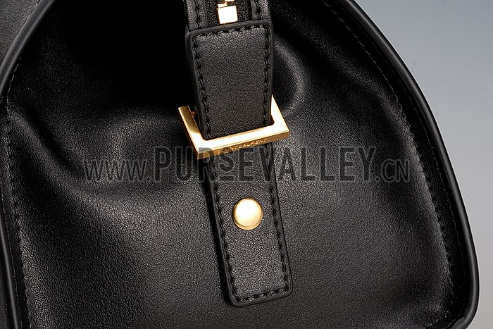 Saint Laurent Monogram Cabas Small Leather Bag Black