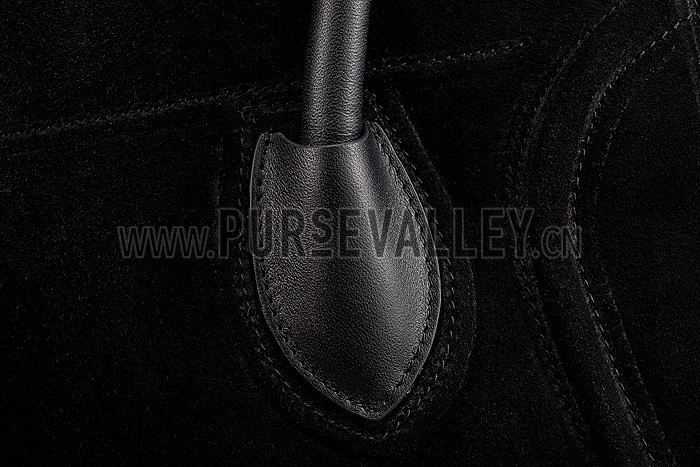 Celine Phantom Luggage Suede Leather Black