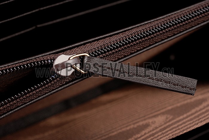 Gucci Vintage Web GG Canvas Wallet Brown