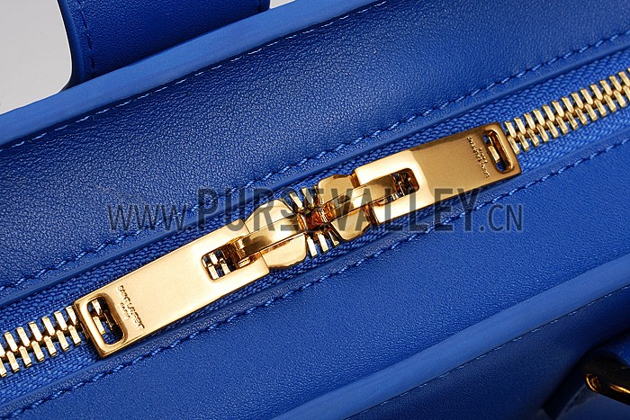 Saint Laurent Monogramme Baby Cabas Royal Blue Bag