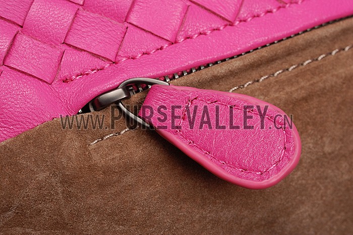 Bottega Veneta Intrecciato Roma Bag Pink