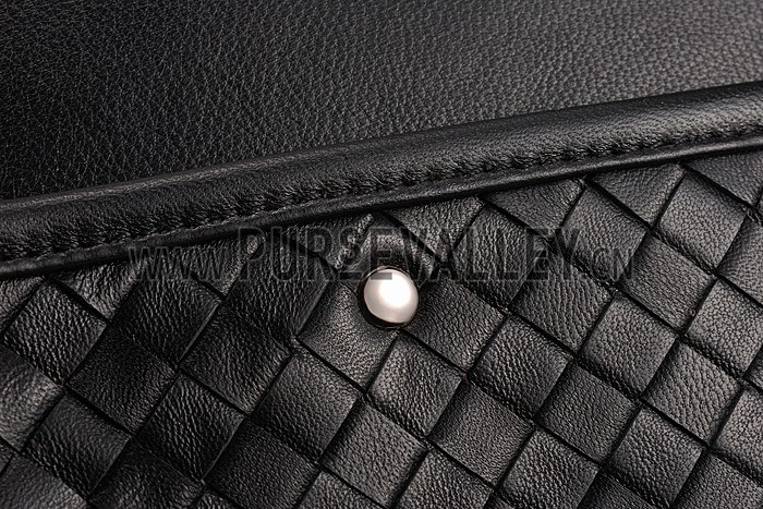 Bottega Veneta Washed Gardena Black Bag