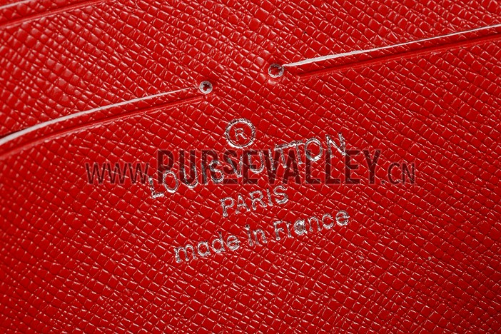 Louis Vuitton Monogram Infrarouge Zippy Wallet Red
