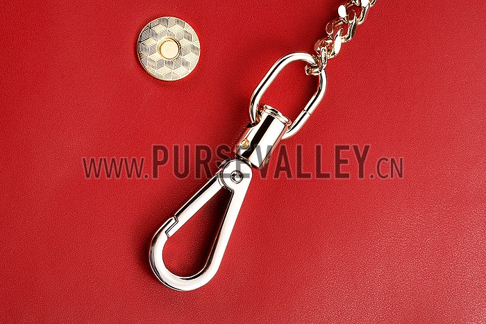 Chloe Faye Small Bag Dark Red and Python Pattern