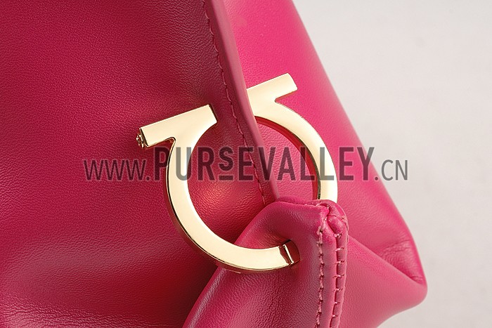 Salvatore Ferragamo Sofia Mini Leather Tote Rose Pink