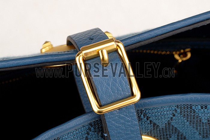 Valentino Viva Valentino Fabric Bucket Bag Blue