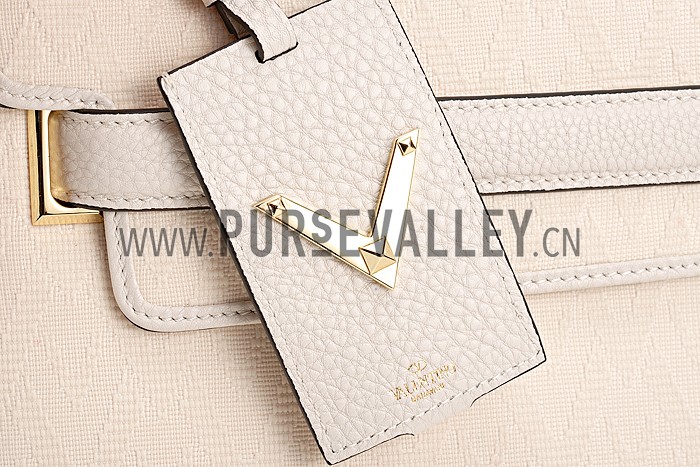 Valentino Viva Valentino Fabric Single Handle Bag White