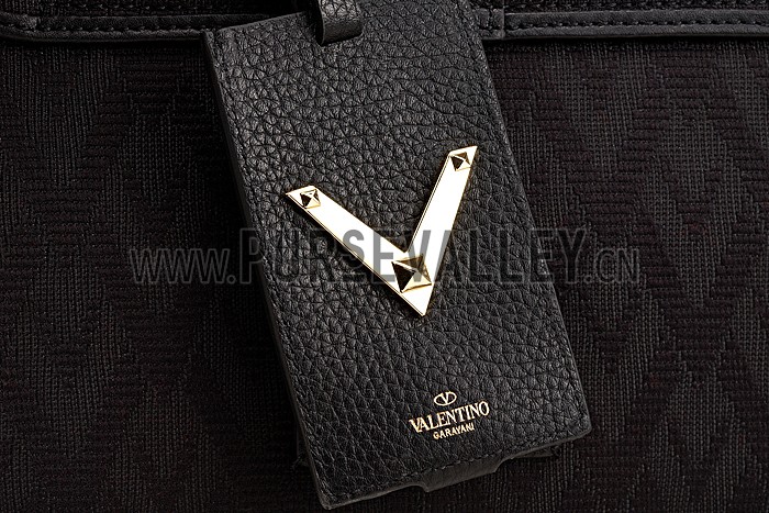 Valentino Viva Valentino Fabric B-Rockstud Bag Black