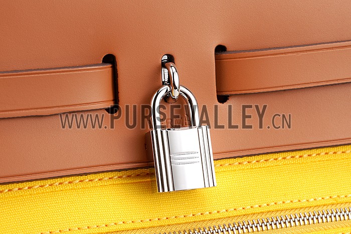 Hermes Herbag Yellow