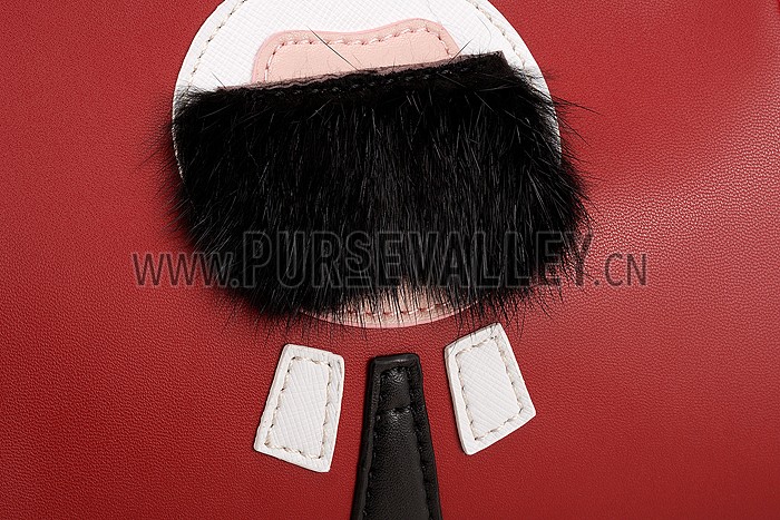 Fendi Peekaboo Karlito Capsule Detail Red Bag