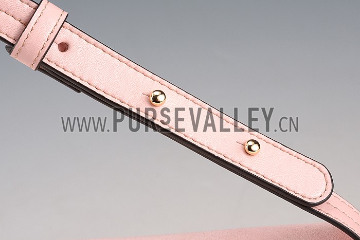 Chloe Faye Small Bag Light Pink Suede Leather Flap