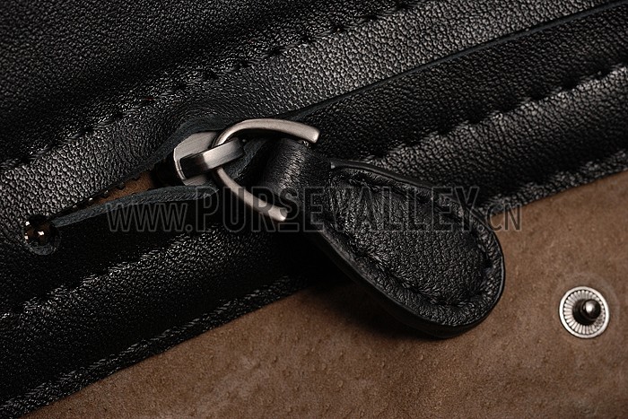 Bottega Veneta Nero Intrecciato Nappa Olimpia Bag