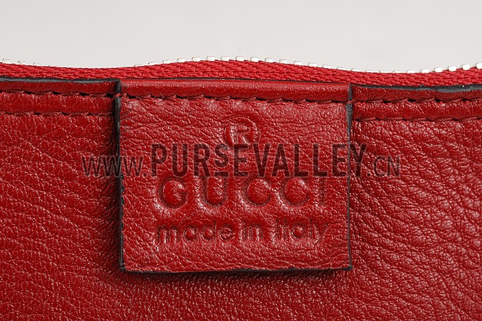 Gucci Jackie Soft Leather Hobo Red