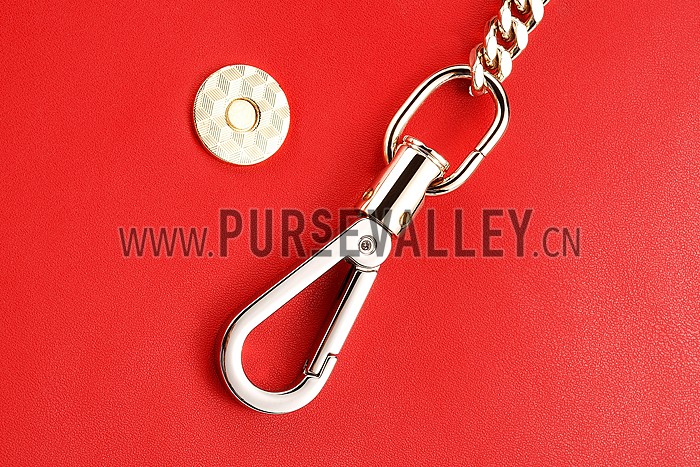 Chloe Faye Small Bag Red and Python Pattern