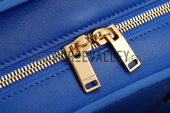 Saint Laurent Monogram Cabas Medium Royal Blue Bag