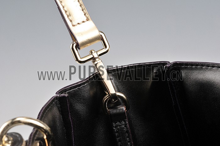 Diorissimo Medium Light Gold and Black City Bag