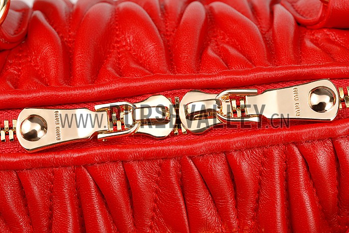 Miu Miu Matelasse Doctor Red Bag