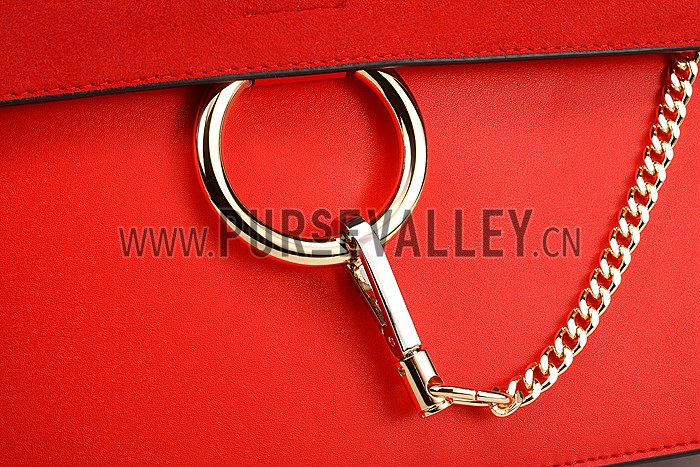 Chloe Faye Red Shoulder Bag