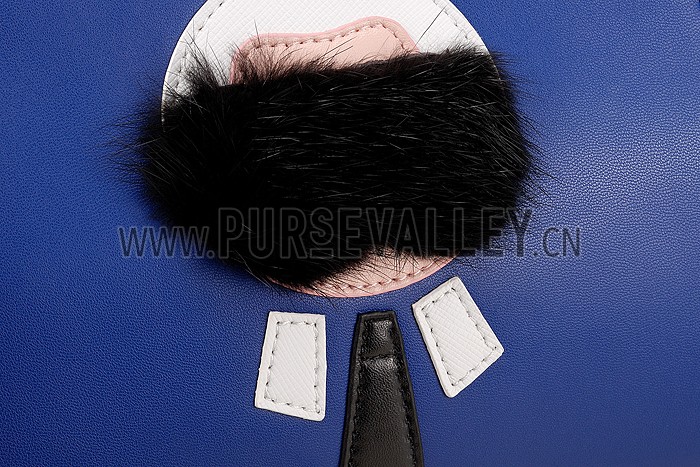 Fendi Peekaboo Karlito Capsule Detail Blue Bag