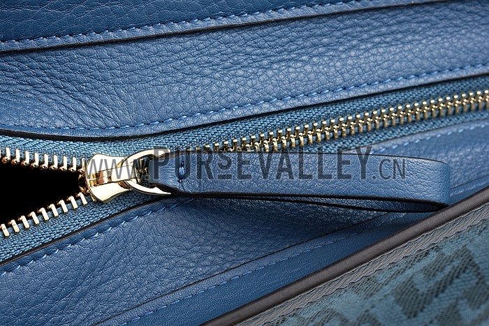 Valentino Viva Valentino Fabric Medium Tote Bag Blue