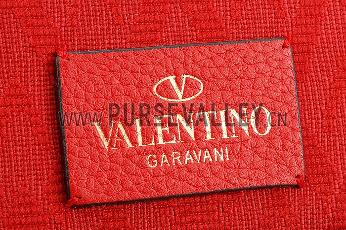 Valentino Viva Valentino Fabric Clutch Red