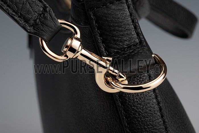 Gucci Miss GG Leather Hobo Black