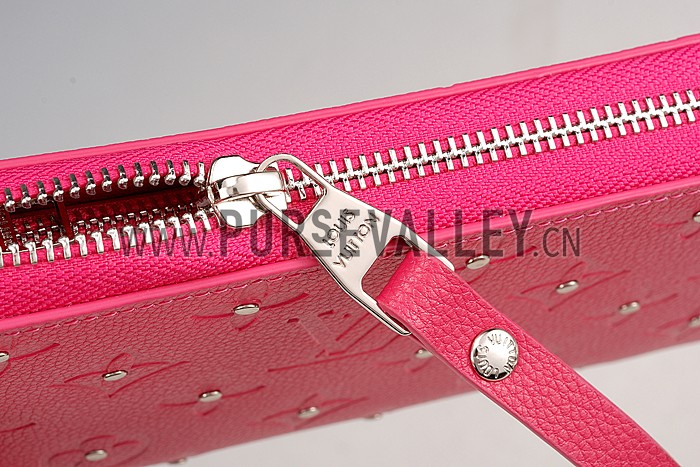 Louis Vuitton Empreinte Zippy Wallet With Studs Pink