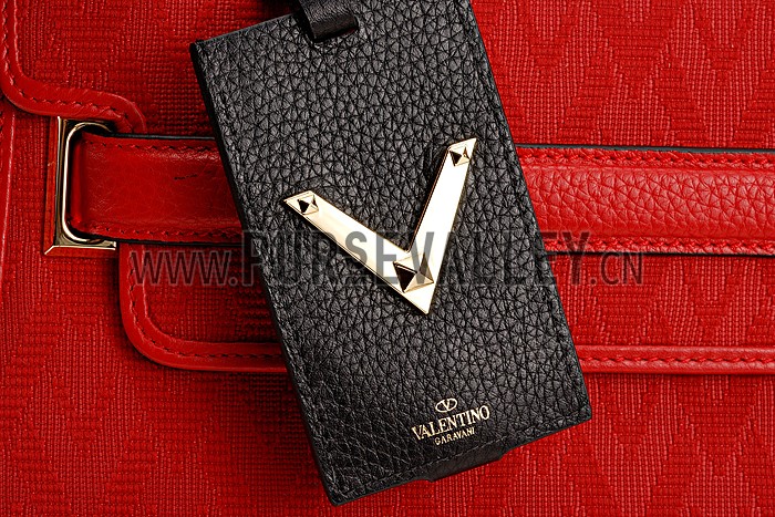 Valentino Viva Valentino Fabric Single Handle Bag Red