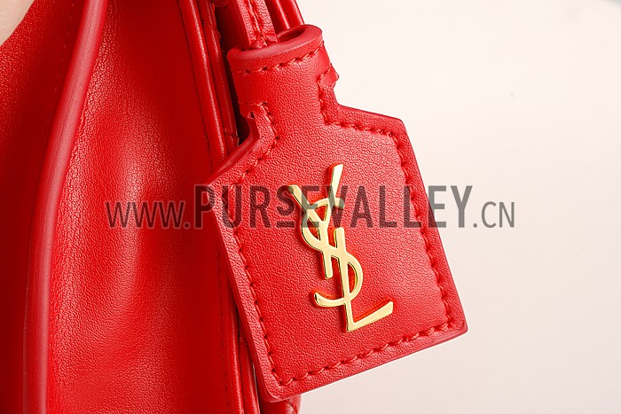 Saint Laurent High School Matelasse Medium Bag Red